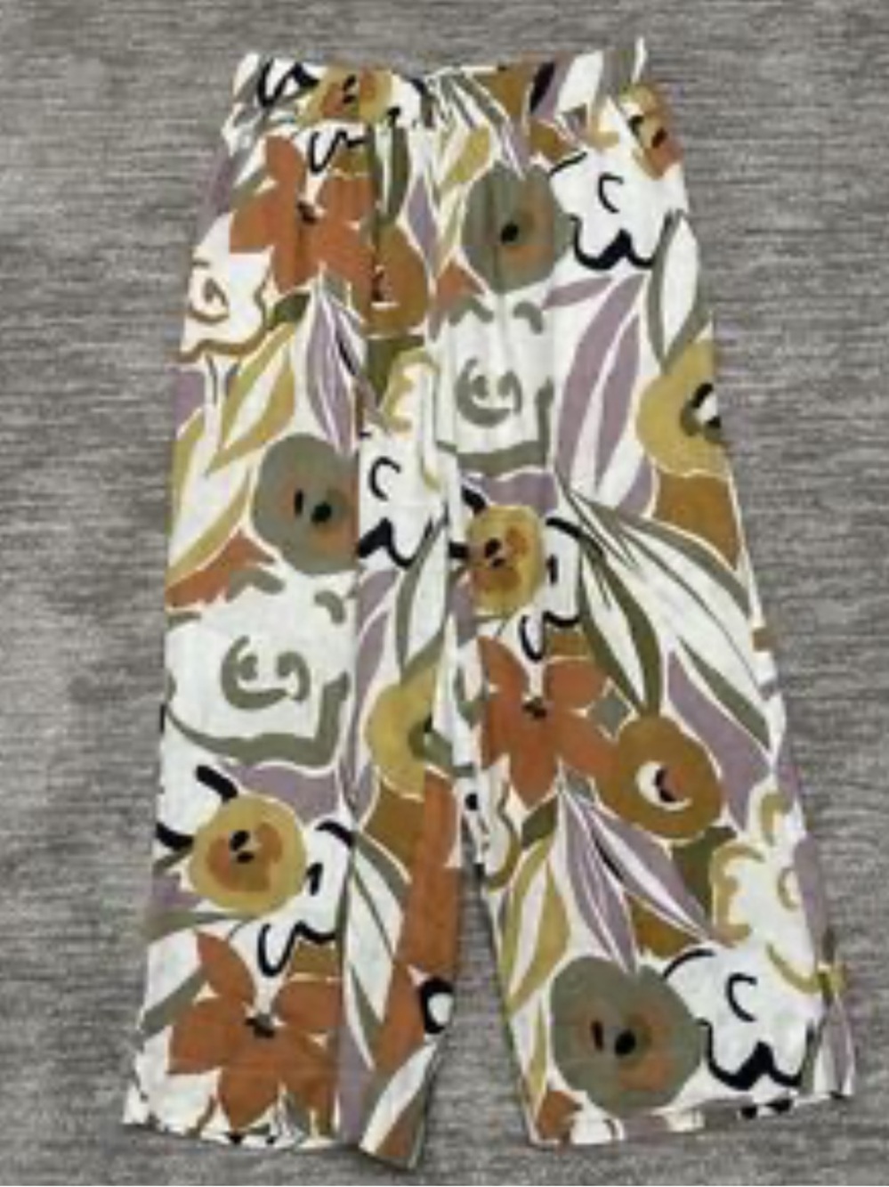 Rachel Zoe Floral Wide-Leg Pants in White, Tan, Olive, Mauve, Black